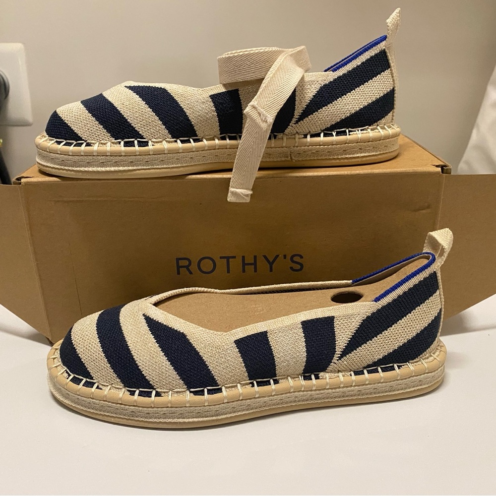Rothy's Women's Blue and White Espadrilles - Picture 4 of 9